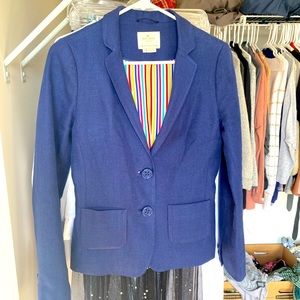 Kate Spade Look for the Silver Lining Blue Blazer